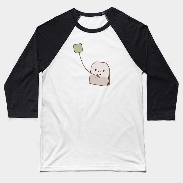 Teabag Kite (Light) Baseball T-Shirt by blacklines